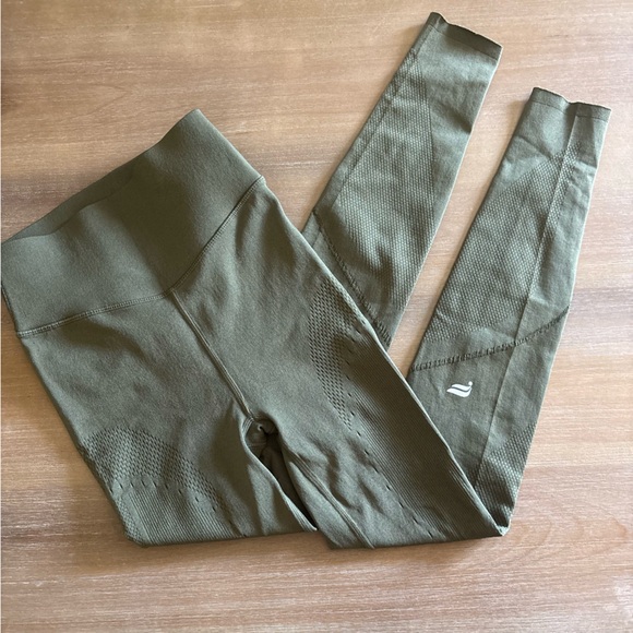 Fabletics Sculptknit Contour High-Waisted Legging, Small Olive Green - Picture 2 of 6